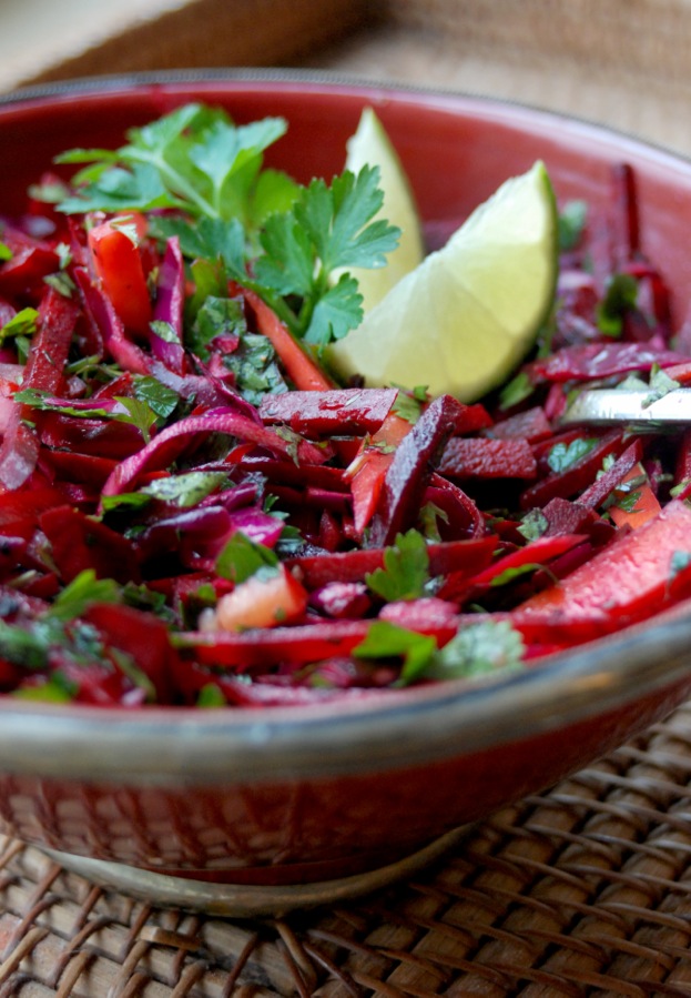 Andrea’s Zesty Beetroot and Red Cabbage Salad